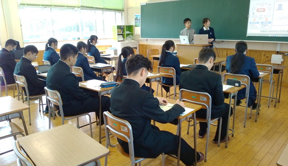 八代工業高校説明会の様子①